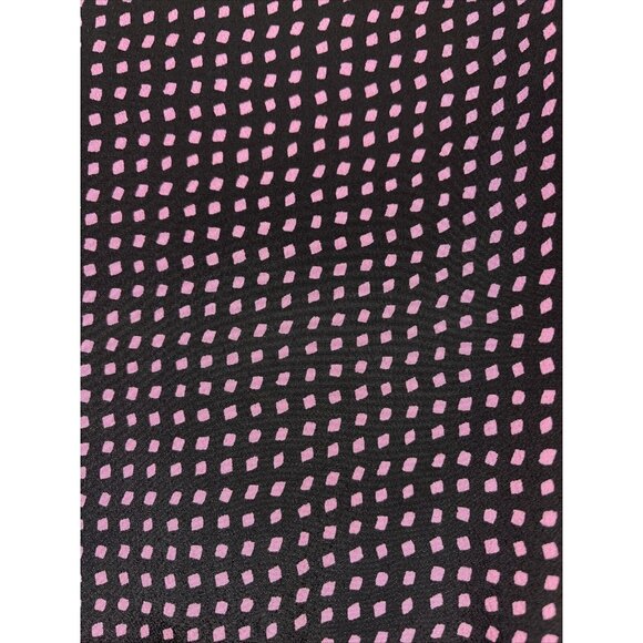 Leslie Belle Womens Polka Dot Maxi Dress Size 8 Black Pink Sleeveless - Picture 4 of 14